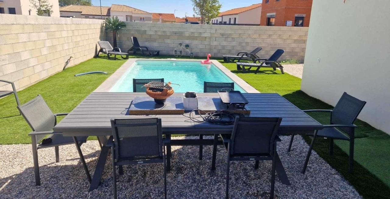 Appart Tout Neuf + Piscine Rivesaltes Ngoại thất bức ảnh